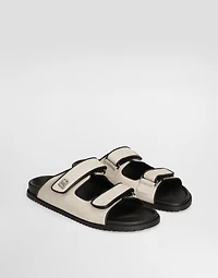 Salt&pepper fabric sandal