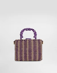 Woven dolce Box handbag
