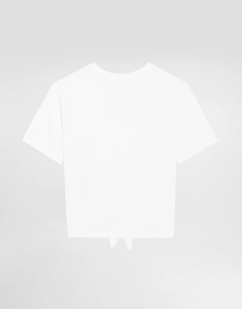 Jersey T-shirt with metal DG logo