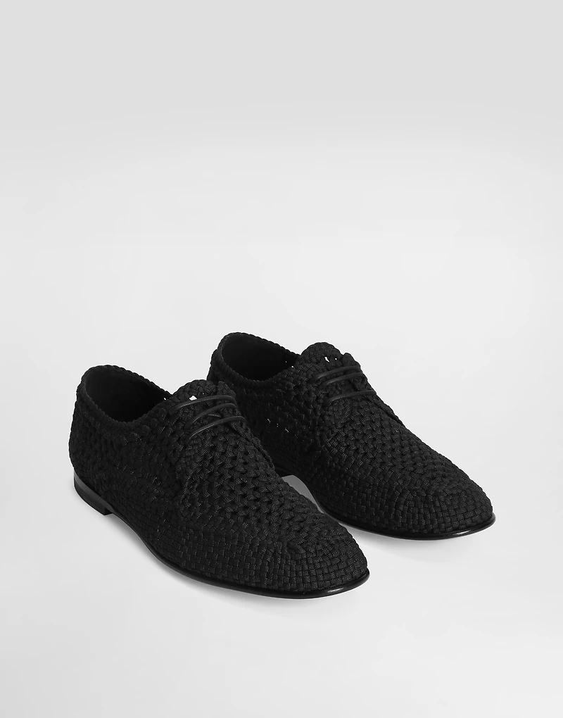 Woven fabric Derby shoes