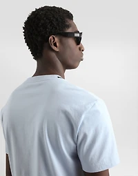 Cotton t-shirt with embroidery patch