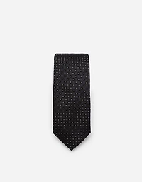 Silk jacquard tie with DG logo