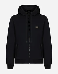 Cotton jersey hoodie