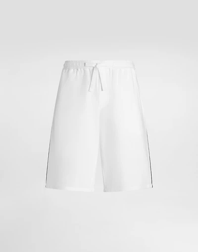 Cotton piqué trousers