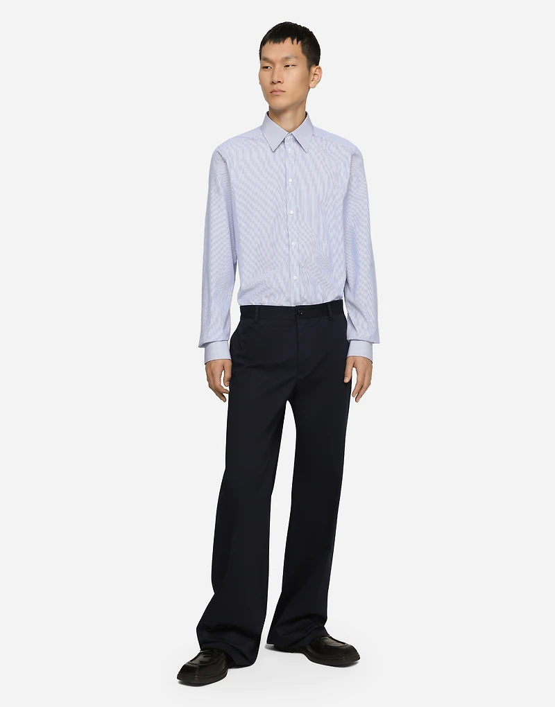 Striped cotton Martini-fit shirt
