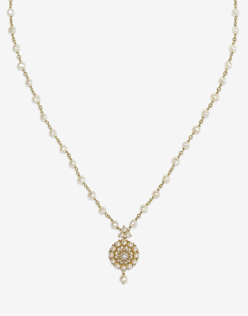  Pearl Necklace 18-carat yellow gold and pearls