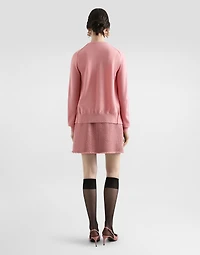 Cashmere tank top with inside-out seams