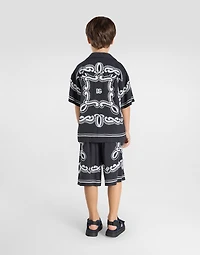 Batik shirt with bandanna print