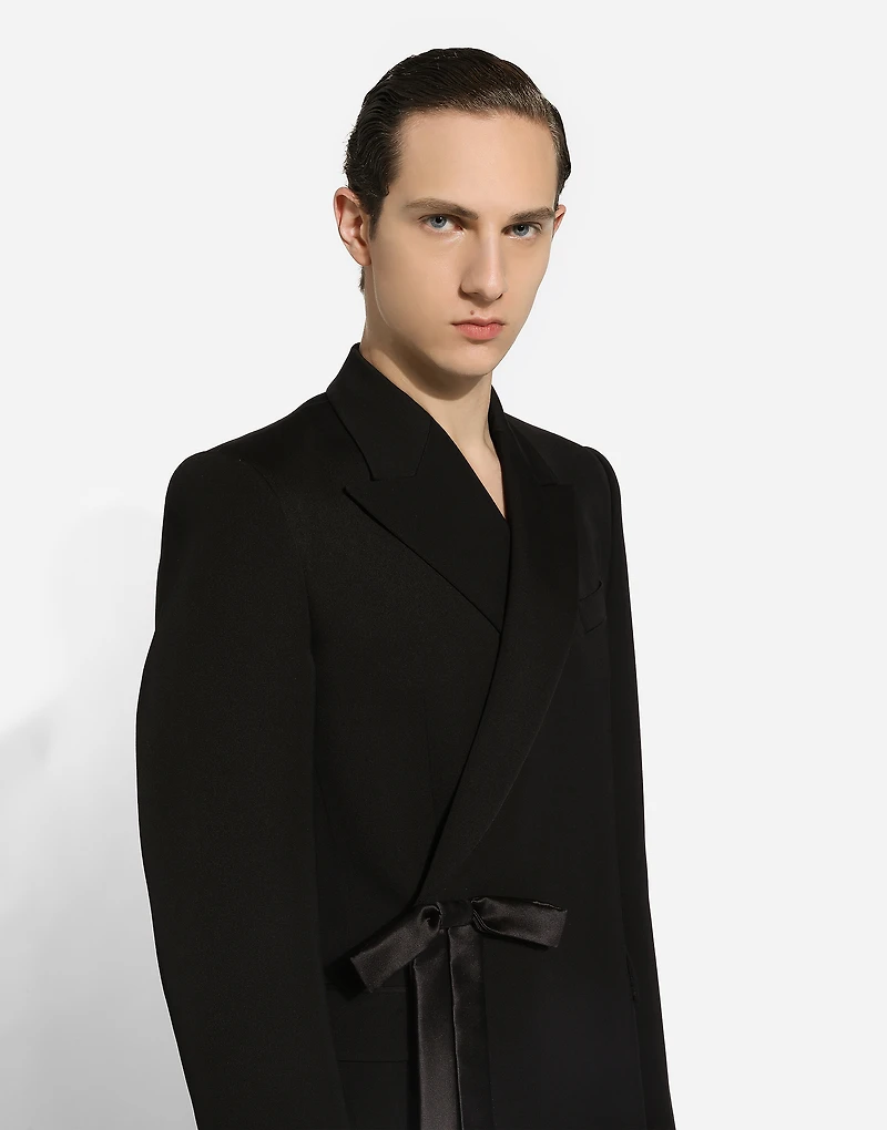 Double-breasted wool jacket