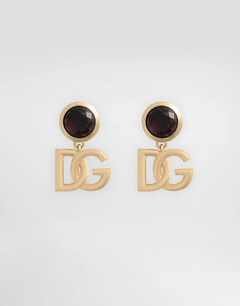 Logo clip earrings