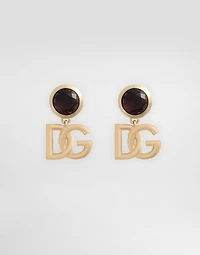Logo clip earrings