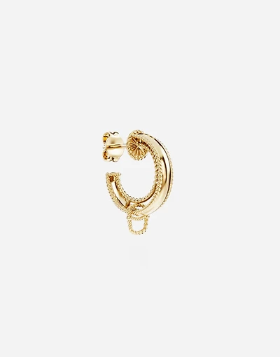 Lettering Earring18-carat yellow gold