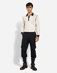 Stretch cotton pants