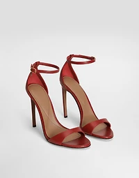 Polished goatskin sandals