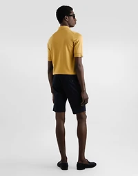 Cotton gabardine bermuda shorts