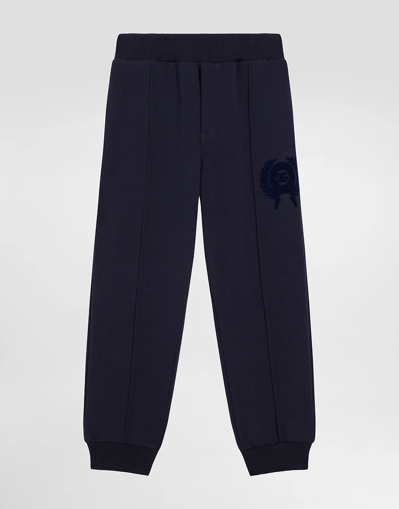 Jersey trousers with Dolce&Gabbana patch