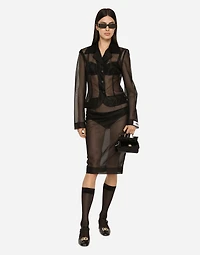 Single-breasted marquisette Dolce jacket