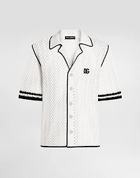 Camicia crochet effetto uncinetto