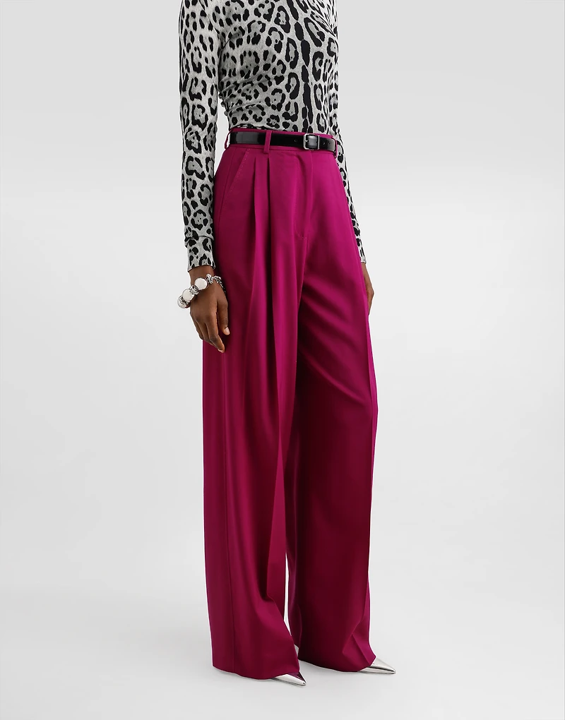 Woolen palazzo pants