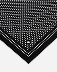 Printed silk pocket square
