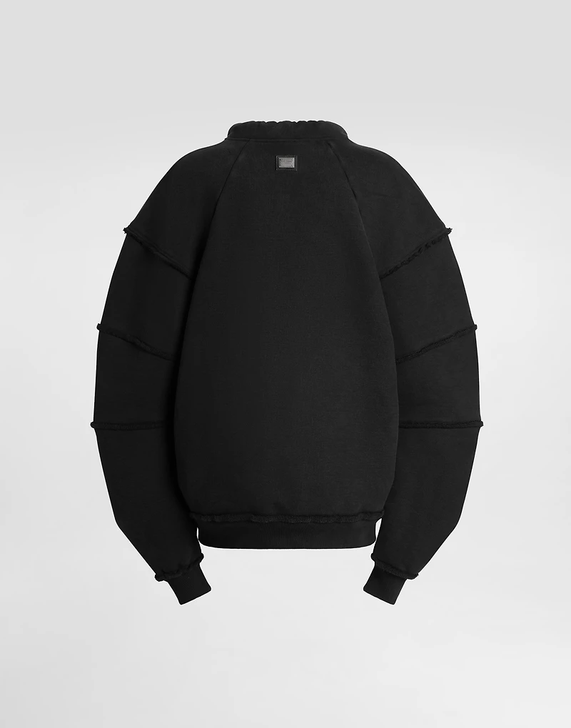 Cotton crew neck sweatshirt