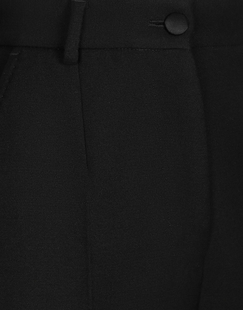 Tailored wool gabardine tuxedo pants