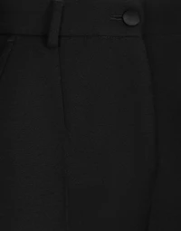 Tailored wool gabardine tuxedo pants