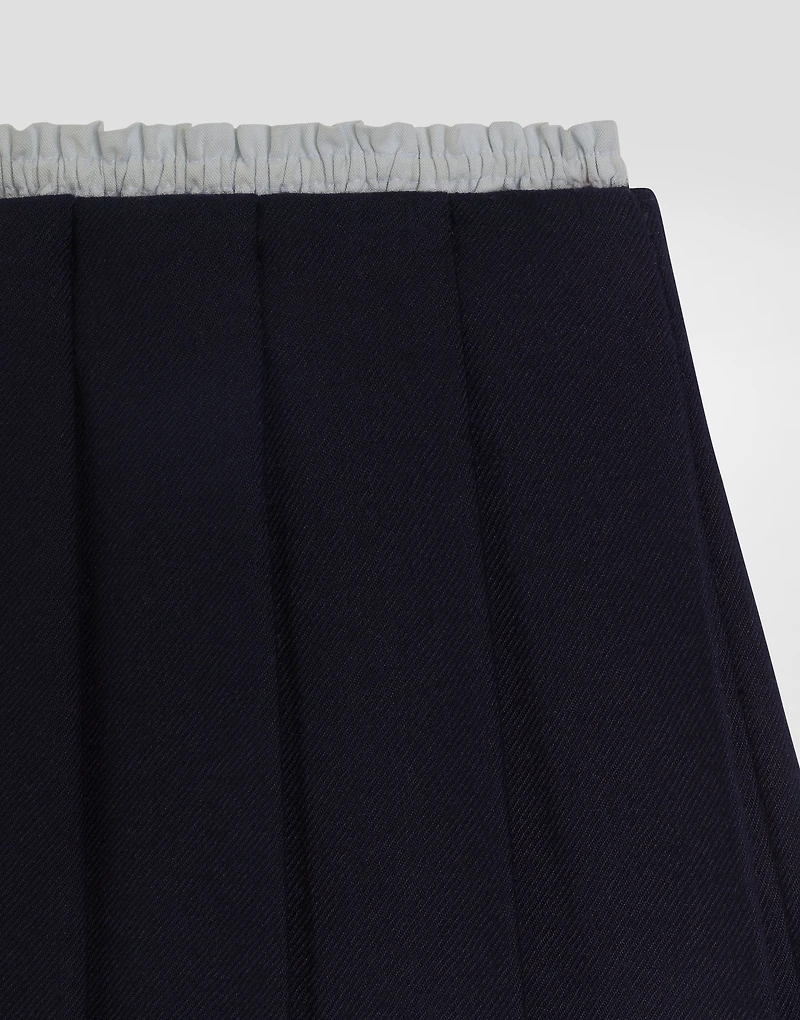 Wool canvas skirt