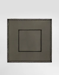 Chiffon scarf with lace bands (70x70)