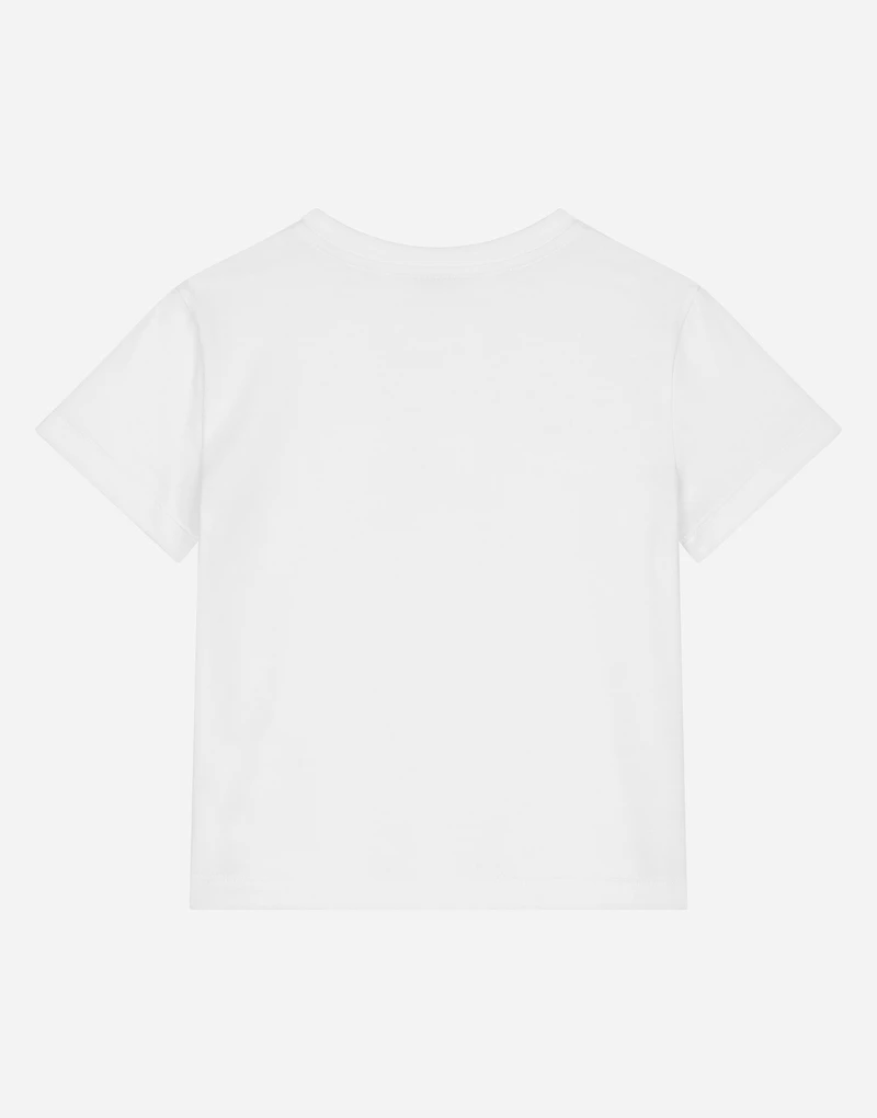 Jersey T-shirt with tulip print