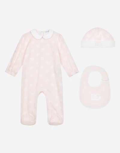 3-piece jersey gift set with DG-logo print