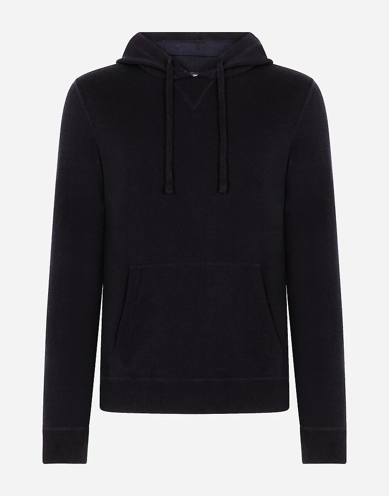 Hooded cashmere pullover