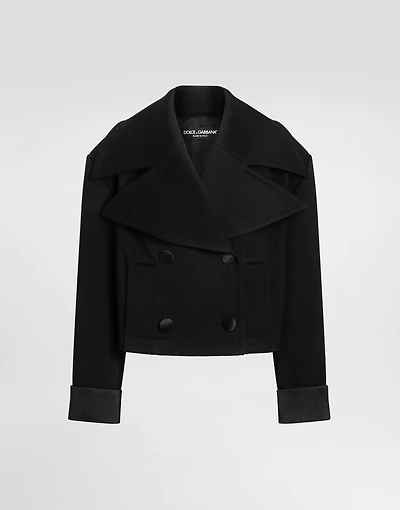 Double-breasted wool jacket