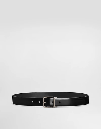 Brushed calfskin belt