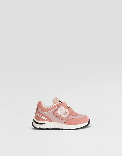 Mesh and split leather DG Running sneakers