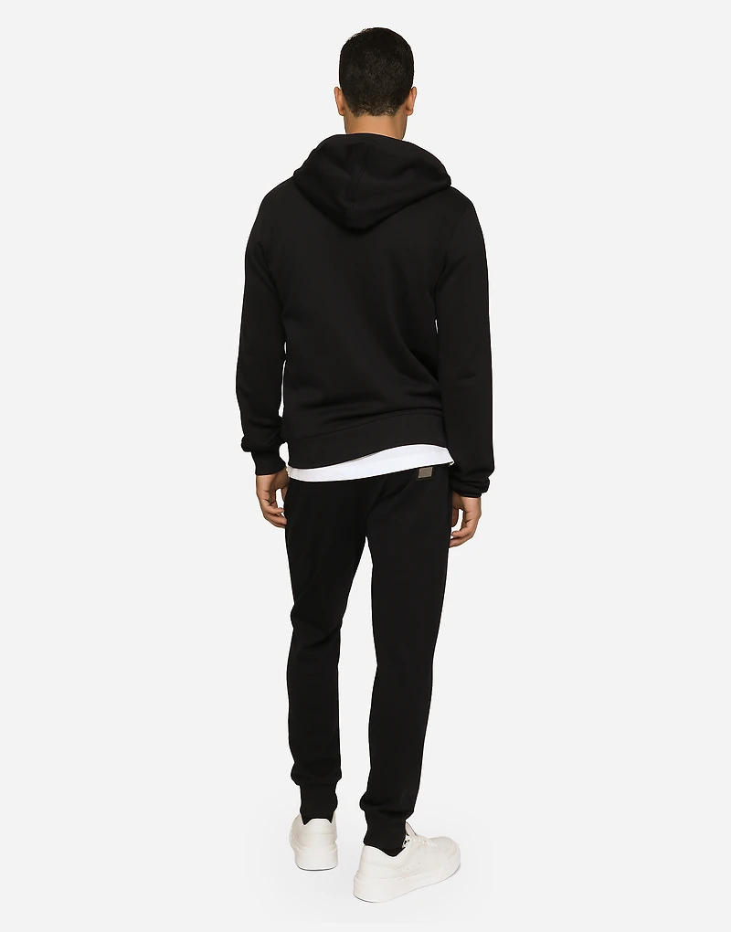 Cotton jersey hoodie