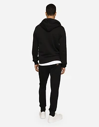 Cotton jersey hoodie