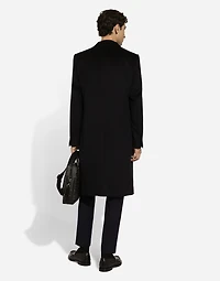 Single-breasted flannel Taormina-fit jacket