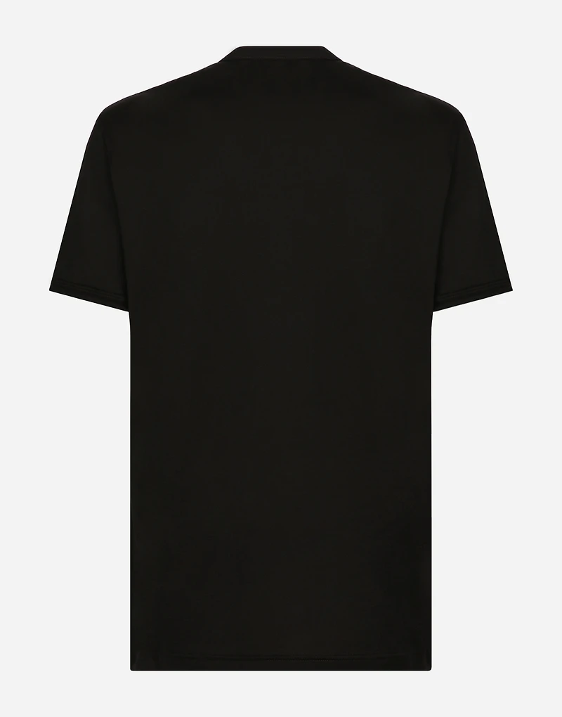 Cotton T-shirt with heraldic DG patch