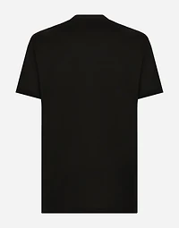 Cotton T-shirt with heraldic DG patch