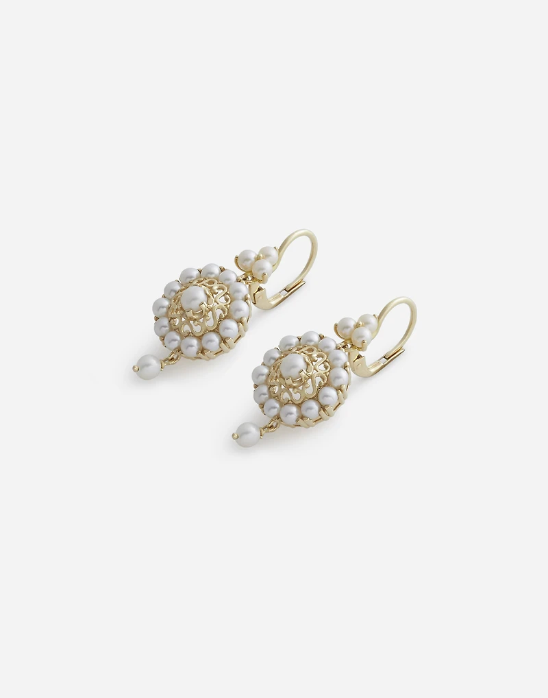  Pearl Earrings 18-carat yellow gold and pearls