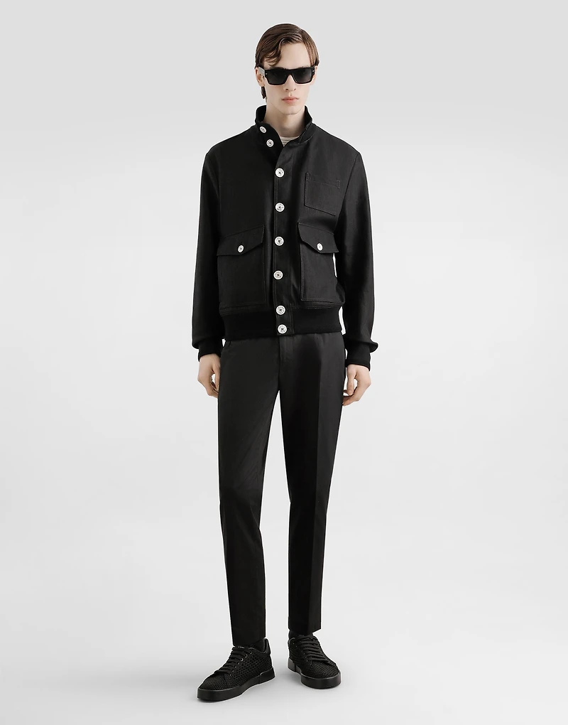 Linen blouson