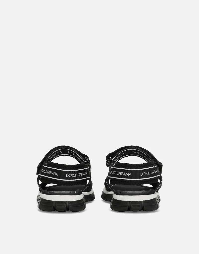 Technical fabric sandals with DG logo