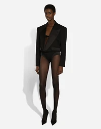 Wool gabardine Spencer tuxedo jacket