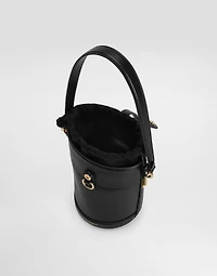 Capri bucket bag in canvas and leather