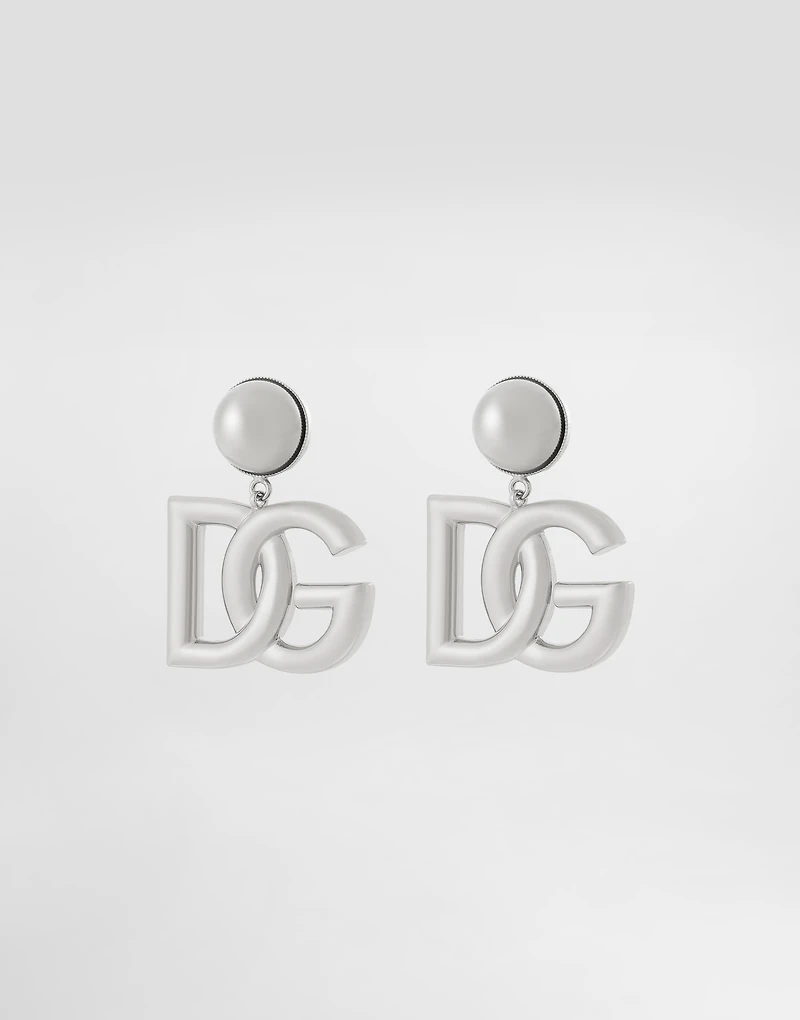KIM DOLCE&GABBANA Clip-on earrings with DG logo