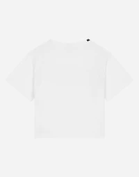 Jersey T-shirt with logo print