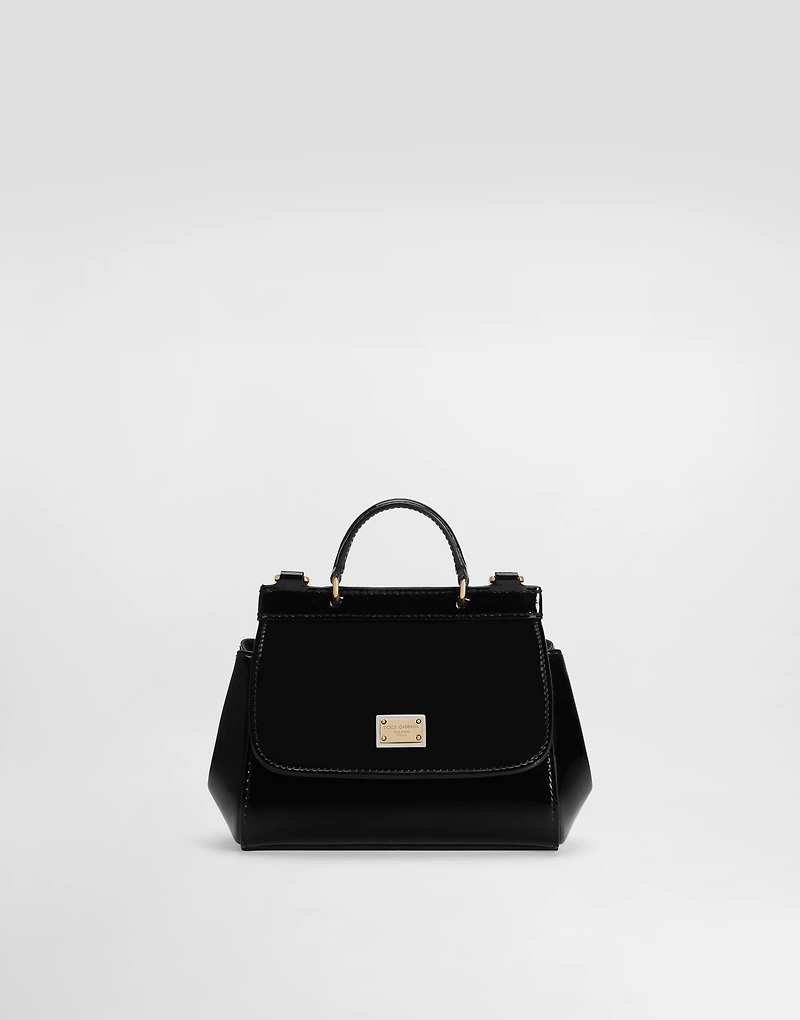 Patent leather mini Sicily bag