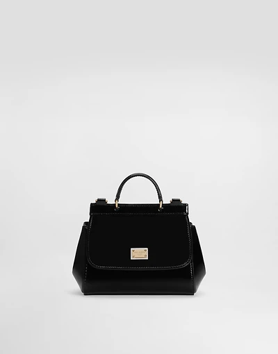 Patent leather mini Sicily bag