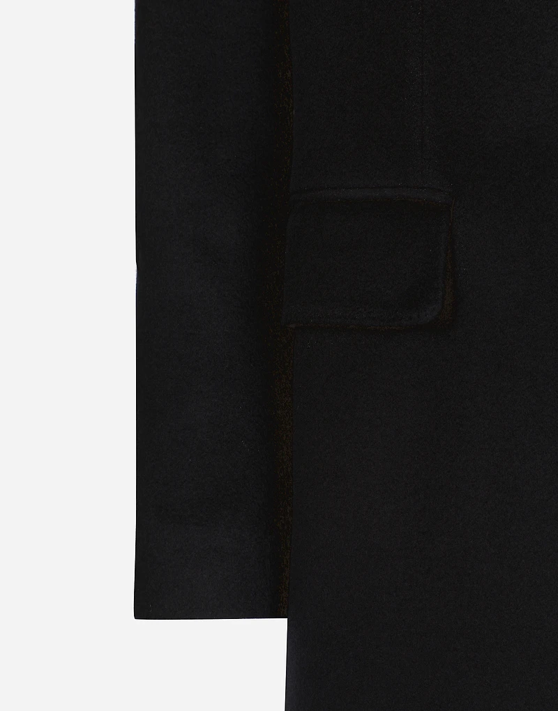 Single-breasted cashmere coat